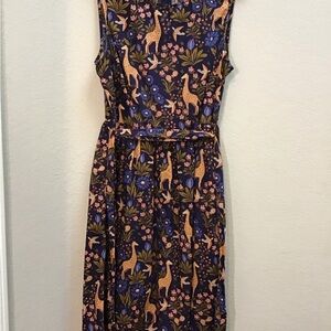 EUC PRINCESS HIGHWAY Floral Giraffe Dress AUS 12
